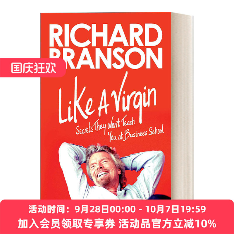 维珍创业经 英文原版 Like a Virgin 商学院不会告诉你的那些秘密 颠覆传统行业 Richard Branson 英文版 进口英语原版书籍