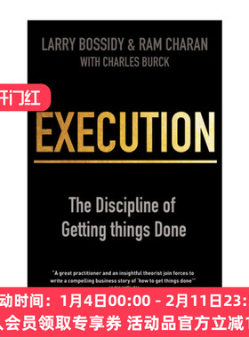 执行  英文原版 Execution 如何完成任务的学问 拉里.博西迪 拉姆 查兰 英文版 进口英语原版书籍