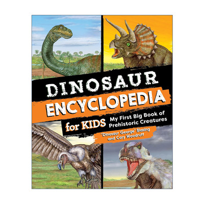 英文原版 Dinosaur Encyclopedia for Kids 儿童恐龙百科全书 史前生物科普 英文版 进口英语原版书籍