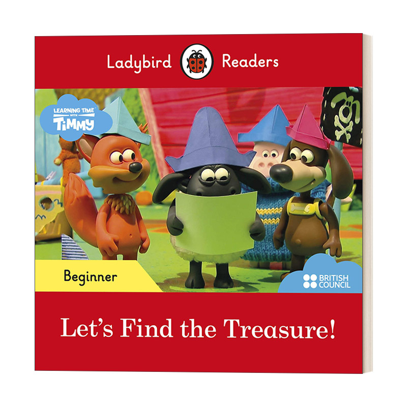 英文原版 跟小小羊提米一起寻宝 First Words with Timmy Let's Find the Treasure 小瓢虫分级读物入门级 英文版 进口英语原版书