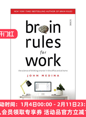 英文原版 Brain Rules for Work 让大脑自由 释放天赋的12条定律 约翰?梅迪纳 英文版 进口英语原版书籍