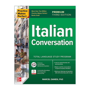 熟能生巧 书籍 Makes 进口原版 第3版 意大利语对话 Conversation Italian Perfect Practice 原版