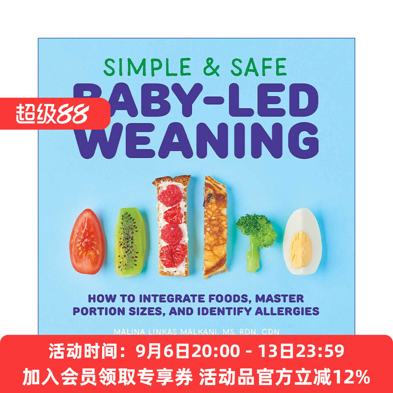 6-12个月宝宝的简单辅食 英文原版 Simple & Safe Baby-Led Weaning 断奶指南 英文版 进口英语原版书籍