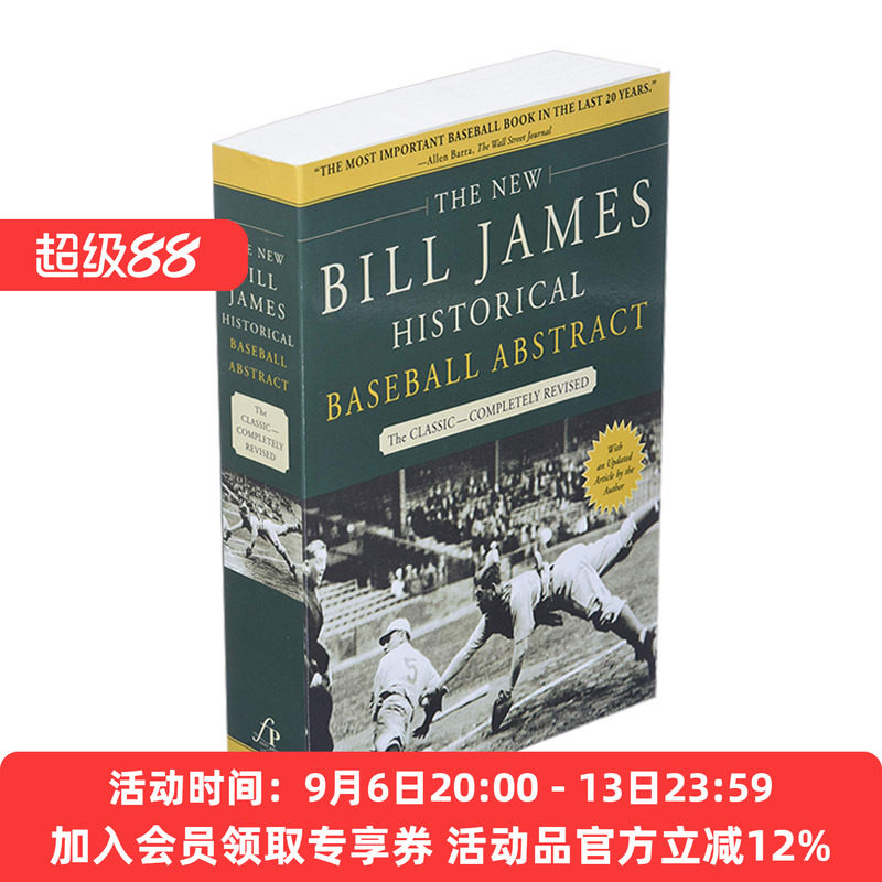 英文原版 The New Bill James Historical Baseball Abstract 新比尔 詹姆斯历史棒球摘要 英文版 进口英语原版书籍