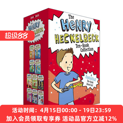 英文原版 The Henry Heckelbeck Ten-Book Collection 亨利·赫克贝克系列10册盒装 男孩成长魔法主题章节书 进口英语原版书籍