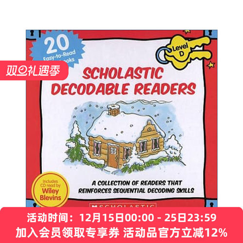 学乐自然拼读解码读物20本彩色绘本盒装D级 英文原版 Decodable Readers Box Set Level D-Color 附CD 英文版 进口英语原版书籍