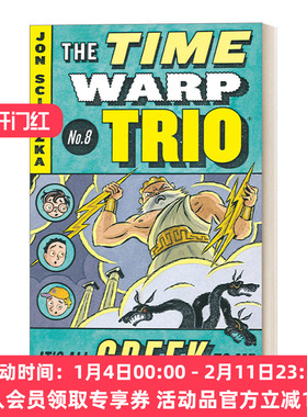 英文原版 It's All Greek to Me Time Warp Trio 8 时间错位三重奏系列8 儿童奇幻时间旅行冒险章节小说 阅读提升 英文版 进口书籍