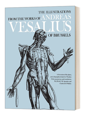 英文原版 The Illustrations from the Works of Andreas Vesalius of Brussels 安德烈亚斯 维萨利斯作品中的插图 进口英语书籍