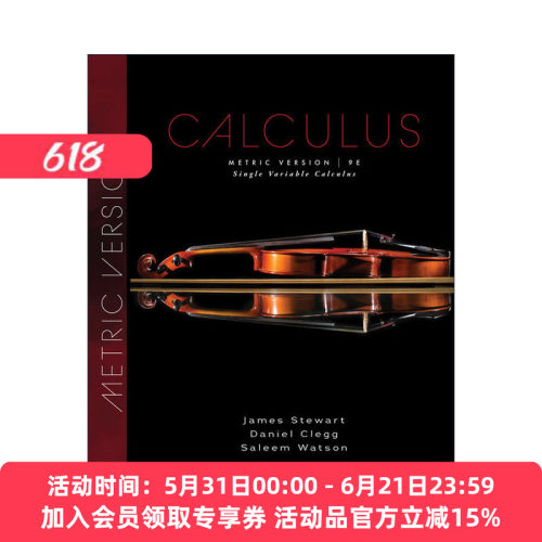 英文原版 Single Variable Calculus Metric Edition 单变量微积分 公制版 精装第9版 斯图瓦特Stewart 英文版 进口英语书籍