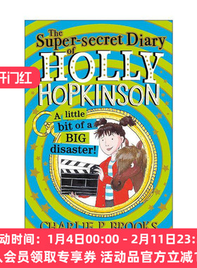 英文原版 Holly Hopkinson: a Little Bit of a Big Disaster 霍莉的超级秘密日记2 青少年幽默插画故事书 进口英语原版书籍