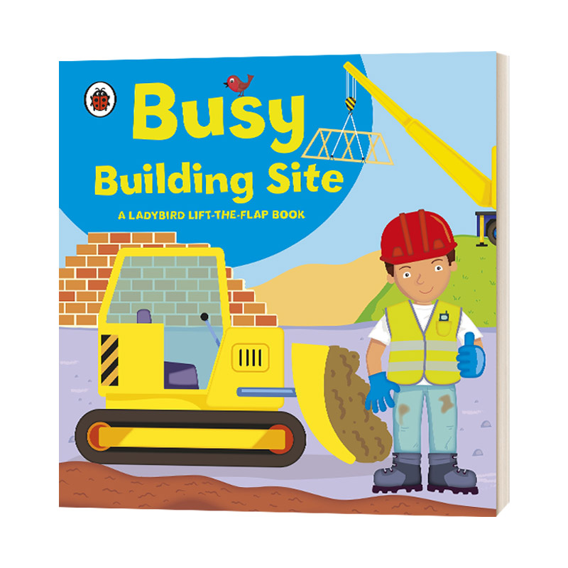 英文原版 Ladybird lift-the-flap book Busy Building Site 翻翻书 繁忙的建筑工地 英文版 进口英语原版书籍