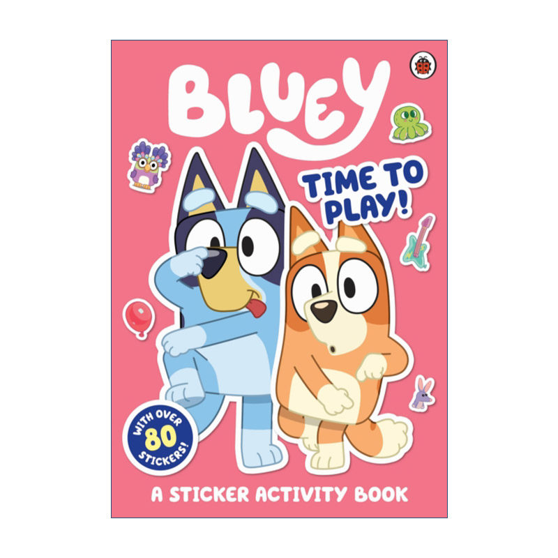 英文原版 Bluey Time to Play Sticker Activity 小蓝狗布鲁伊 玩耍时间 贴纸活动书 英文版 进口英语原版书籍