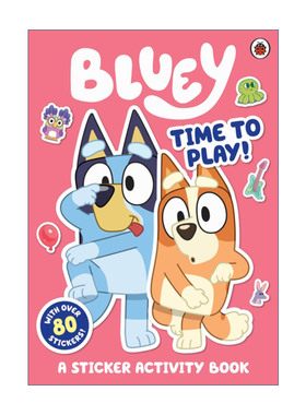 英文原版 Bluey Time to Play Sticker Activity 小蓝狗布鲁伊 玩耍时间 贴纸活动书 英文版 进口英语原版书籍