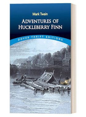 哈克贝里费恩历险记 英文原版 Adventures of Huckleberry Finn Dover Thrift Editions 英文版 进口英语原版书籍