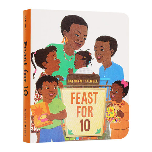 十个人的盛宴 英文原版 Feast for 10 数学启蒙绘本 吴敏兰书单 第57本 带宝宝去挑选各种食物食材 英文版 进口英语原版书籍