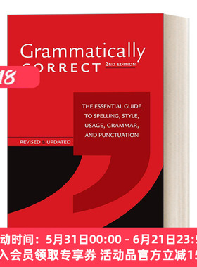 英文原版 Grammatically Correct 正确语法 英语拼写，风格，用法，语法和标点符号的基本指南 语言学 英文版 进口英语原版书籍