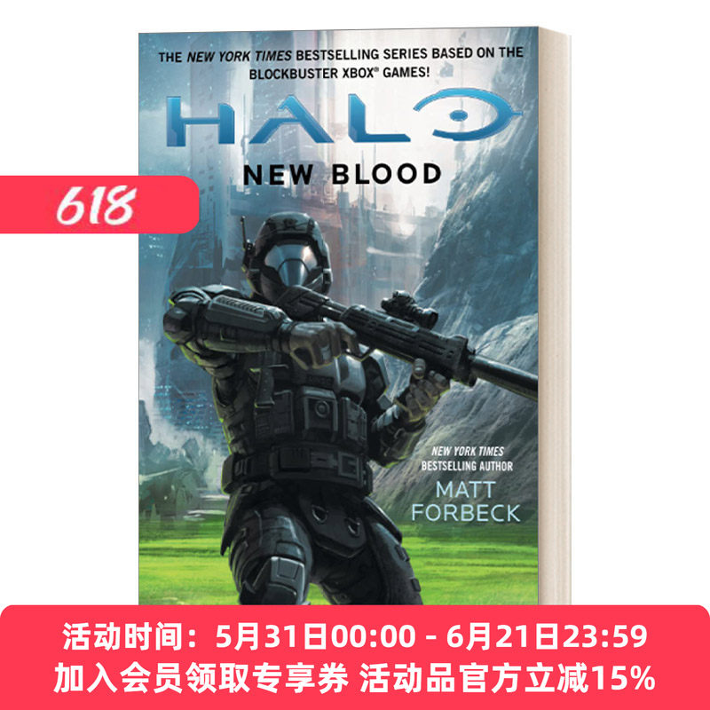 英文原版小说 HALO New Blood 光环15新斯巴达 科幻小说 英文版 进口英语原版书籍
