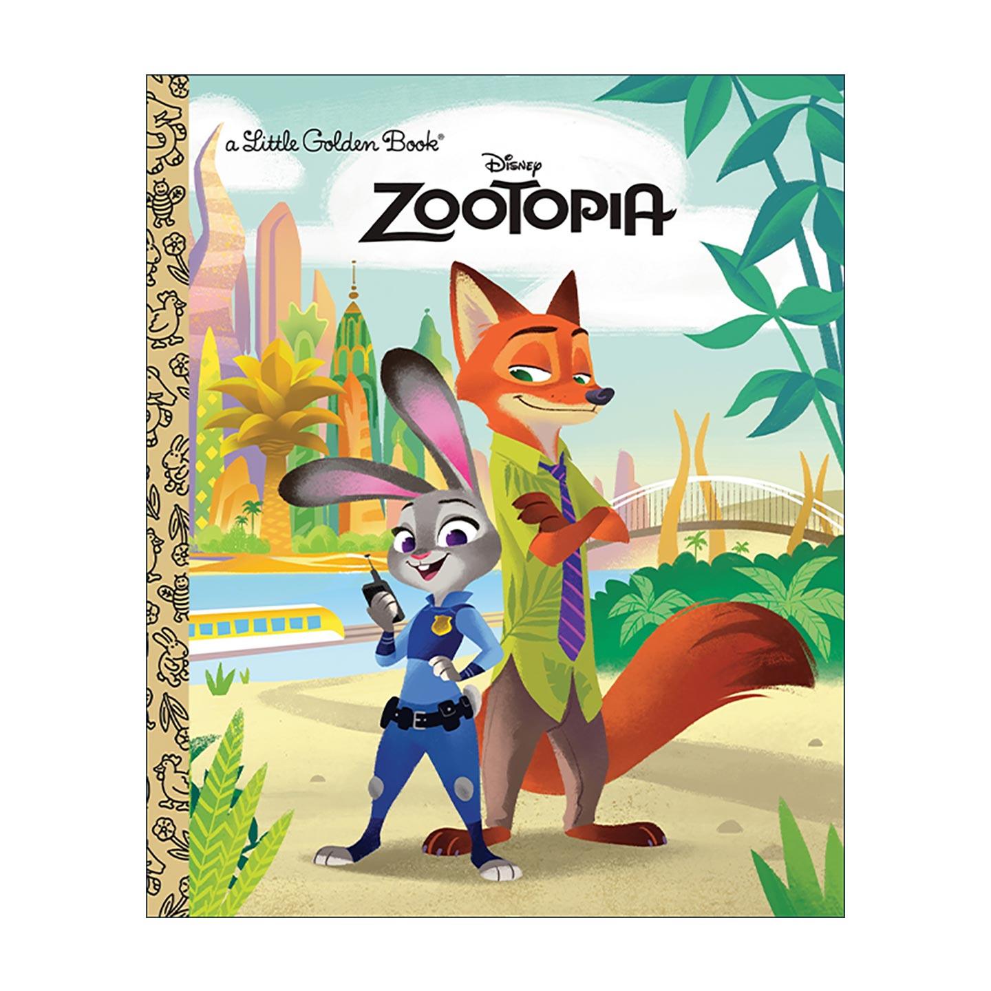 英文原版 Zootopia Little Golden Book Disney Zootopia 疯狂动物城 迪士尼 兰登书屋精装小金书 同名电影改编 英文版
