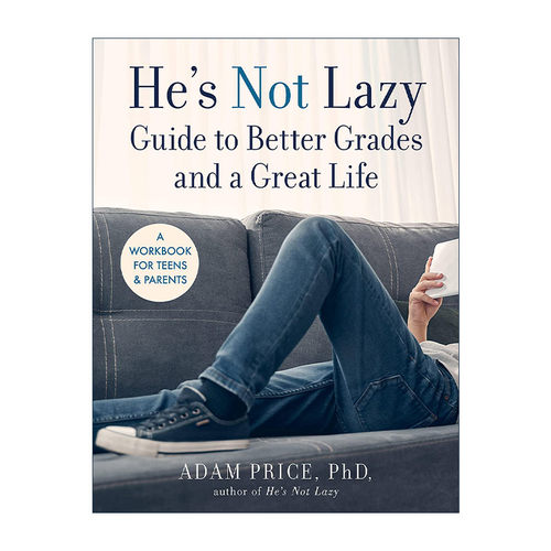 英文原版 He's Not Lazy Guide to Better Grades and a Great Life 男孩的自驱型学习 英文版 进口英语原版书籍