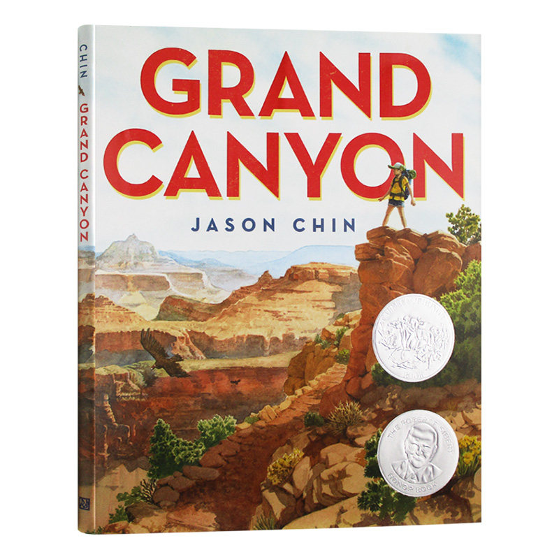大峡谷 英文原版 儿童英语绘本 Grand Canyon 精装 2018年凯迪克银奖 英文版 进口原版书籍 Jason Chin