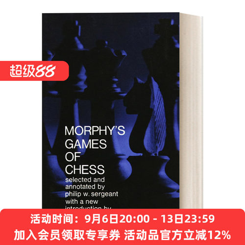 英文原版 Morphy's Games of Chess 摩菲国际象棋棋局 英文版 进口英语原版书籍