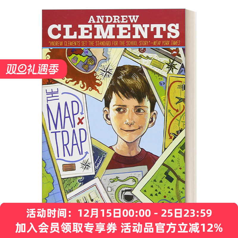 英文原版 The Map Trap 地图陷阱 Andrew Clements 英文版 进口英语原版书籍