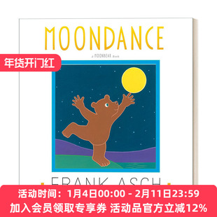 英文原版绘本 Moondance  月亮小熊跳舞 法兰克艾许 趣味图画书 英文版 进口英语原版书籍