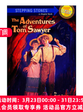 英文原版 The Adventures of Tom Sawyer A Stepping Stone Book 汤姆索亚历险记 英文版 进口英语原版书籍