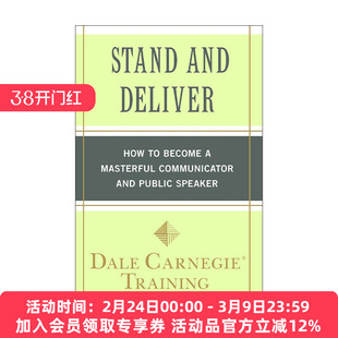 英文原版 Stand and Deliver 站起来 说出来 如何成为卓越的沟通者和演讲者 戴尔卡内基训练 英文版 进口英语原版书籍