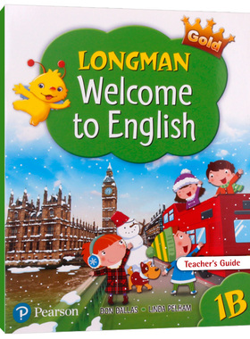 正版 香港朗文小学英语教材一年级下学期 教师用书指南 英文原版 Longman Welcome to English Gold Teacher’s Guide 1B 进口书籍