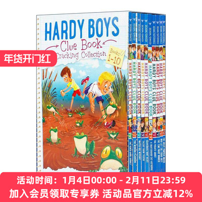 英文原版 Hardy Boys Clue Book Case-Cracking Collection 哈迪男孩 谜案系列1-10册盒装 英文版 进口英语原版书籍