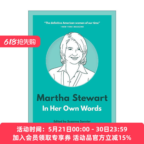 英文原版 Martha Stewart In Her Own Words 玛莎·斯图尔特语录 家政女王英文版 进口英语原版书籍
