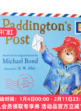 帕丁顿熊的邮件 英文原版 Paddington's Post 帕丁顿熊的明信片 儿童互动游戏书绘本 精装 帕丁顿熊的英国之旅 英文版进口英语书籍