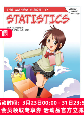 漫画统计学  英文原版 The Manga Guide to Statistics 欧姆社学习漫画系列 高桥信Shin Takahashi 英文版 进口英语原版书籍