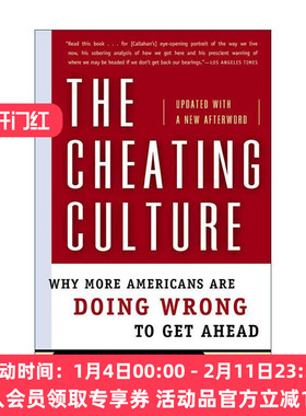 英文原版 The Cheating Culture 作弊文化 为什么越来越多的美国人为了取得成功而做错事 英文版 进口英语原版书籍