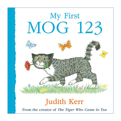 和小猫格格学数字  英文原版绘本 My First Mog 123 儿童启蒙纸板书 朱迪思·克尔经典绘本 英文版 进口英语原版书籍