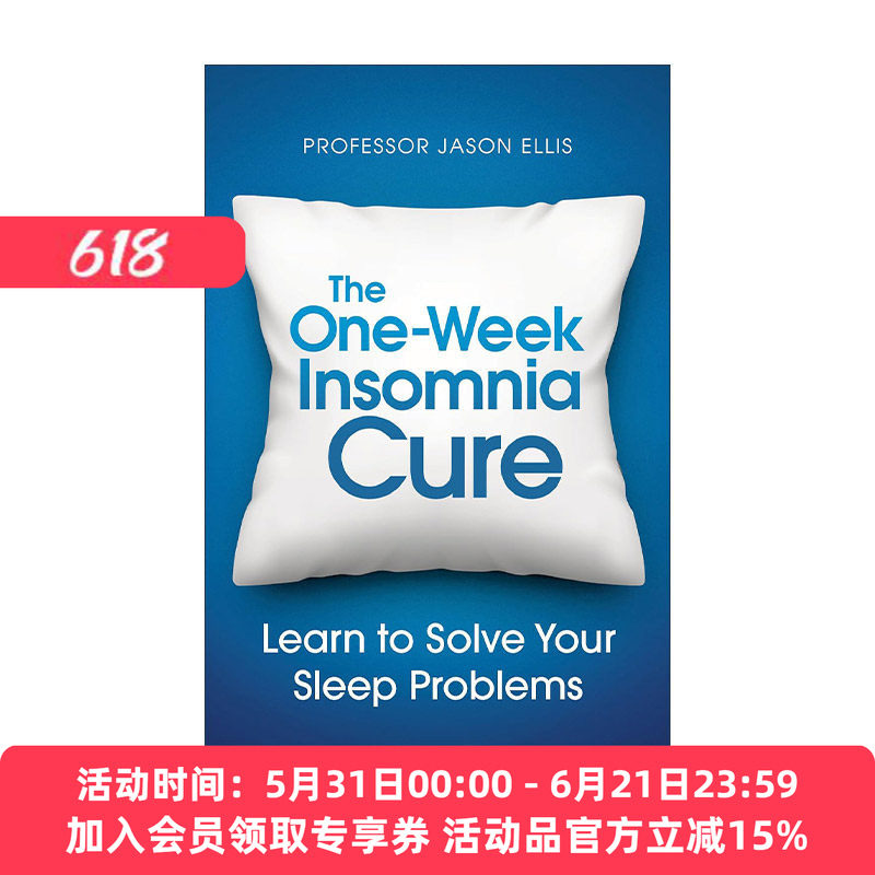英文原版 The One-week Insomnia Cure 一周治愈失眠 利用失眠认知行为疗法改善睡眠状况 英文版 进口英语原版书籍