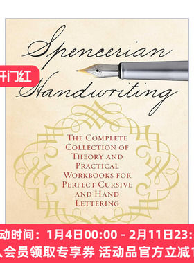 斯宾塞字体 英文原版 Spencerian Handwriting 理论和实践手册大全 英文版 进口英语原版书籍