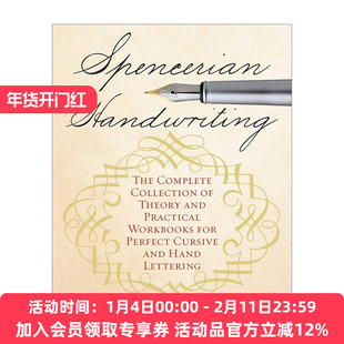 斯宾塞字体 英文原版 Spencerian Handwriting 理论和实践手册大全 英文版 进口英语原版书籍
