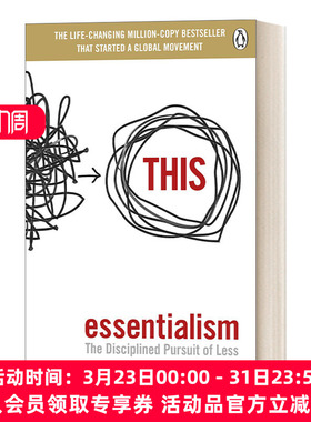 英文原版 Essentialism The Disciplined Pursuit of Less 本质主义 少 但是更好 英文版 进口英语原版书籍