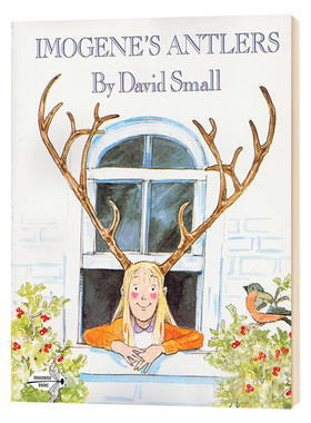 伊莫金的鹿角 英文原版绘本 Imogene's Antlers 亲子阅读 英文版少儿英语课外读物 凯迪克奖名家大卫司摩 进口原版英语书籍