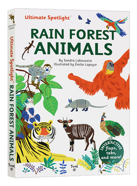 英文原版 Ultimate Spotlight Rain Forest Animals 极致系列 热带雨林动物 英文版