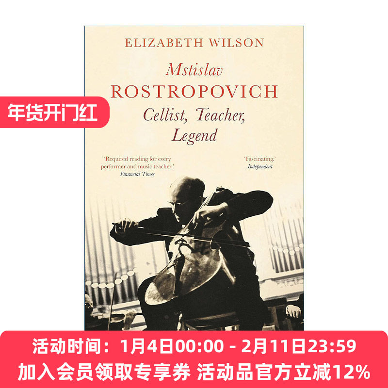 英文原版 Mstislav Rostropovich 大提琴教父罗斯特罗波维奇传记 英文版 进口英语原版书籍