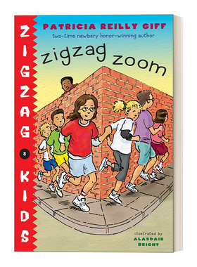 英文原版 Zigzag Zoom Zigzag Kids 08 锯齿孩子系列8 儿童章节桥梁故事书 纽伯瑞奖得主Patricia Reilly Giff 英文版 进口英语书
