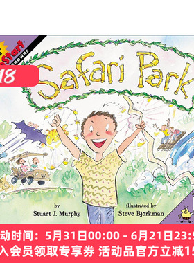 英文原版 Mathstart Level 3 Safari Park 数学启蒙绘本3级 英文版 进口英语原版书籍