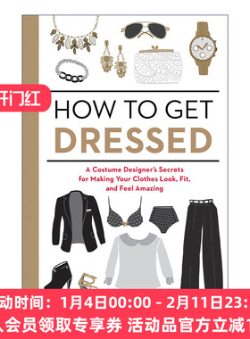 英文原版 How to Get Dressed 如何穿衣服 服装设计师的秘密 服饰时尚指南 Alison Freer 英文版 进口英语原版书籍