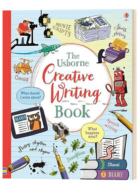 创意写作笔记本 华研原版 Creative Writing Book 英文原版绘本 英语写作指导工具书 进口原版书籍 搭生活英语写作初级中级高级