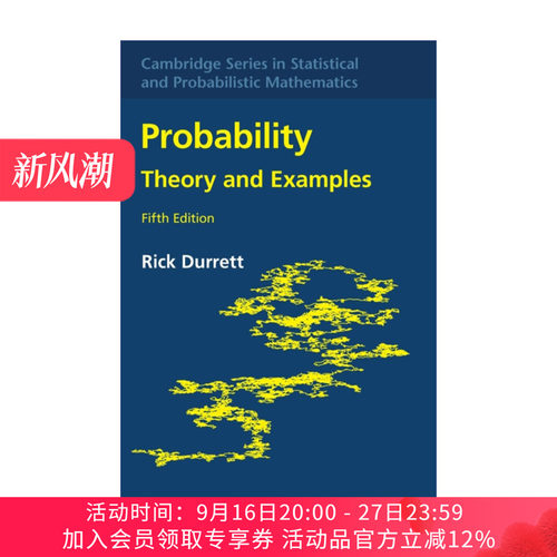 概率论与实例  英文原版 Probability Rick Durrett 剑桥统计与概率数学系列 精装 英文版 进口英语原版书籍