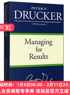华研原版 成果管理 英文原版 Managing for Results 英文版 管理学大师彼得德鲁克Drucker 管理的实践姊妹篇 正版进口书籍