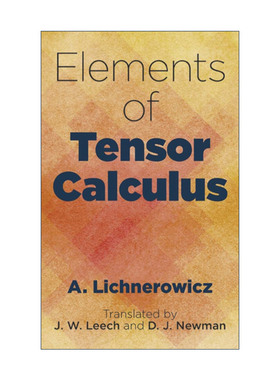 英文原版 Elements of Tensor Calculus 张量微积分原理 数学 A. Lichnerowicz 英文版 进口英语原版书籍